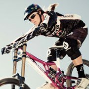 Pro Downhill Mountain Biker - Sabrina Jonnier wearing Bolle Draft