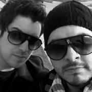 Carrera fans Rodrigo Nuñez Rojas and Cristhian Yañez Rojas wearing Champions