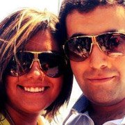 Carrera fans Marco Va and Ana C Coes wearing Panamerika 1 J88-YY