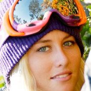 Chanelle Sladics - Pro Snowboarder wearing Oakley A Frame